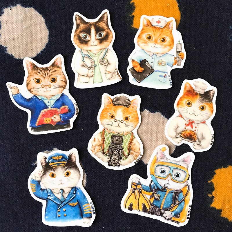 I am A...Cats Sticker S size - Stickers - Paper Multicolor