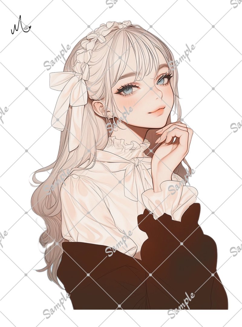 オリジナル人物ステッカー - 貼紙 - 紙 