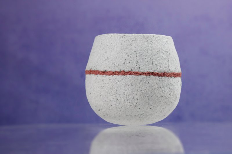 The red line does not collapse the small round basin - Items for Display - Paper White