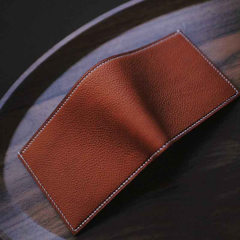 HIBBERS handmade French HAAS production Faubourg Fuma saddle leather short wallet - Wallets - Genuine Leather 