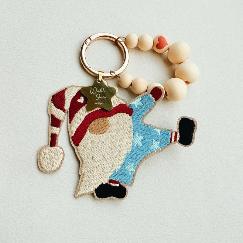 Watch over 瑞典Tomte守護小精靈刺繡吊飾 - 吊飾/掛飾 - 繡線 