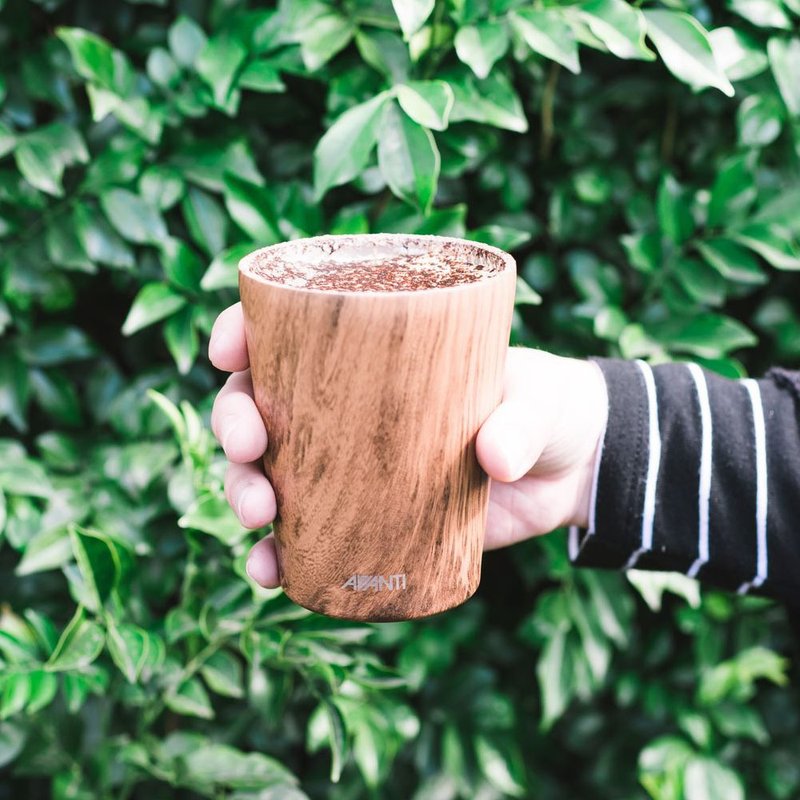 【Avanti】GOCUP Double Wall Coffee Cup - Driftwood - กระบอกน้ำร้อน - สแตนเลส 