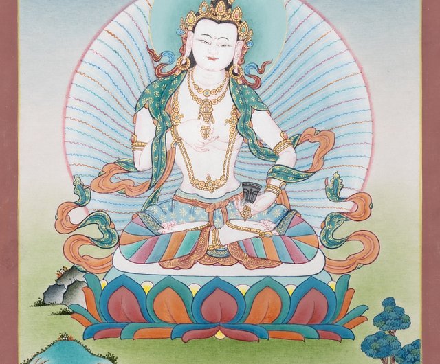 チベット　タンカ　ドルジェ・ドル 絶妙なドルジェセンパタンカ - ヴァジュラサットヴァの祝福 - ショップ