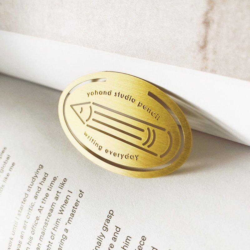 真鍮のしおり | 鉛筆 - しおり・ブックマーカー - 銅・真鍮 ゴールド