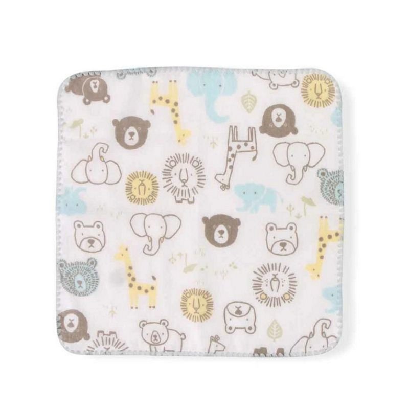 Japan Boribon oeuf colorful zoo two-layer yarn pure cotton handkerchief - Other - Cotton & Hemp 