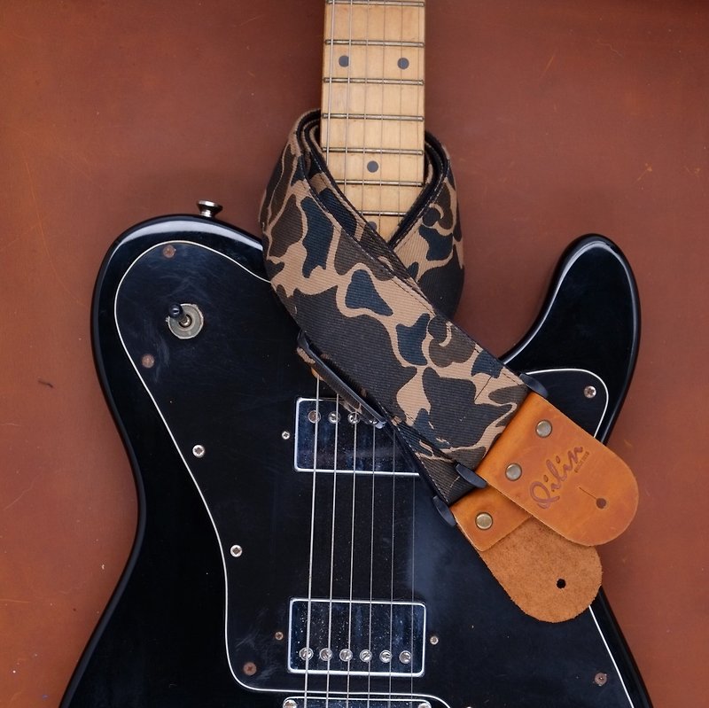 Soldier Guitar Strap - Guitars & Music Instruments - Genuine Leather Brown