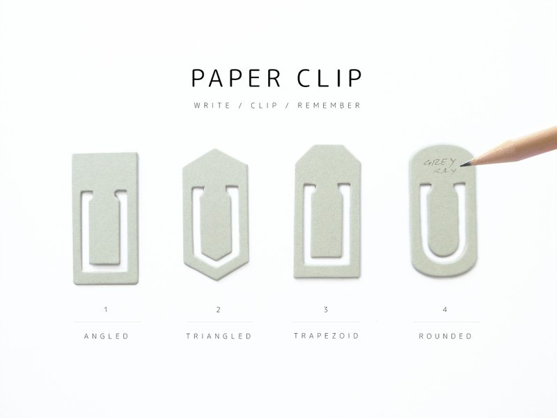 Eco Paper Bookmark - 書籤 - 紙 灰色