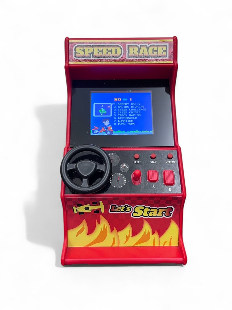 遊戲機 九成新展示品 迷你 街機 Speed Race 賽車合輯 30款 - 科技小物 - 塑膠 紅色