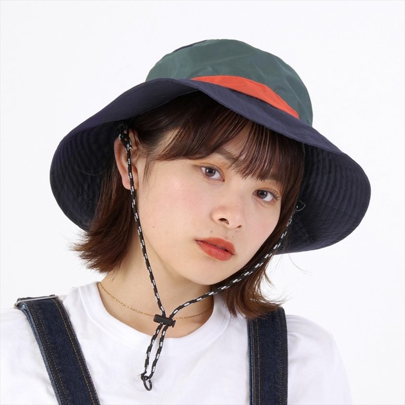 ECO LOOPET ミックスカラー 防水 紫外線防止 バケットハット - 傘・雨具 - ポリエステル 