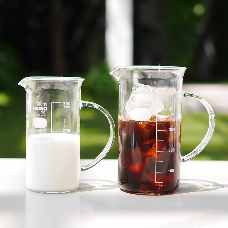 Cultural and creative handle beaker - Coffee Pots & Accessories - Glass Transparent