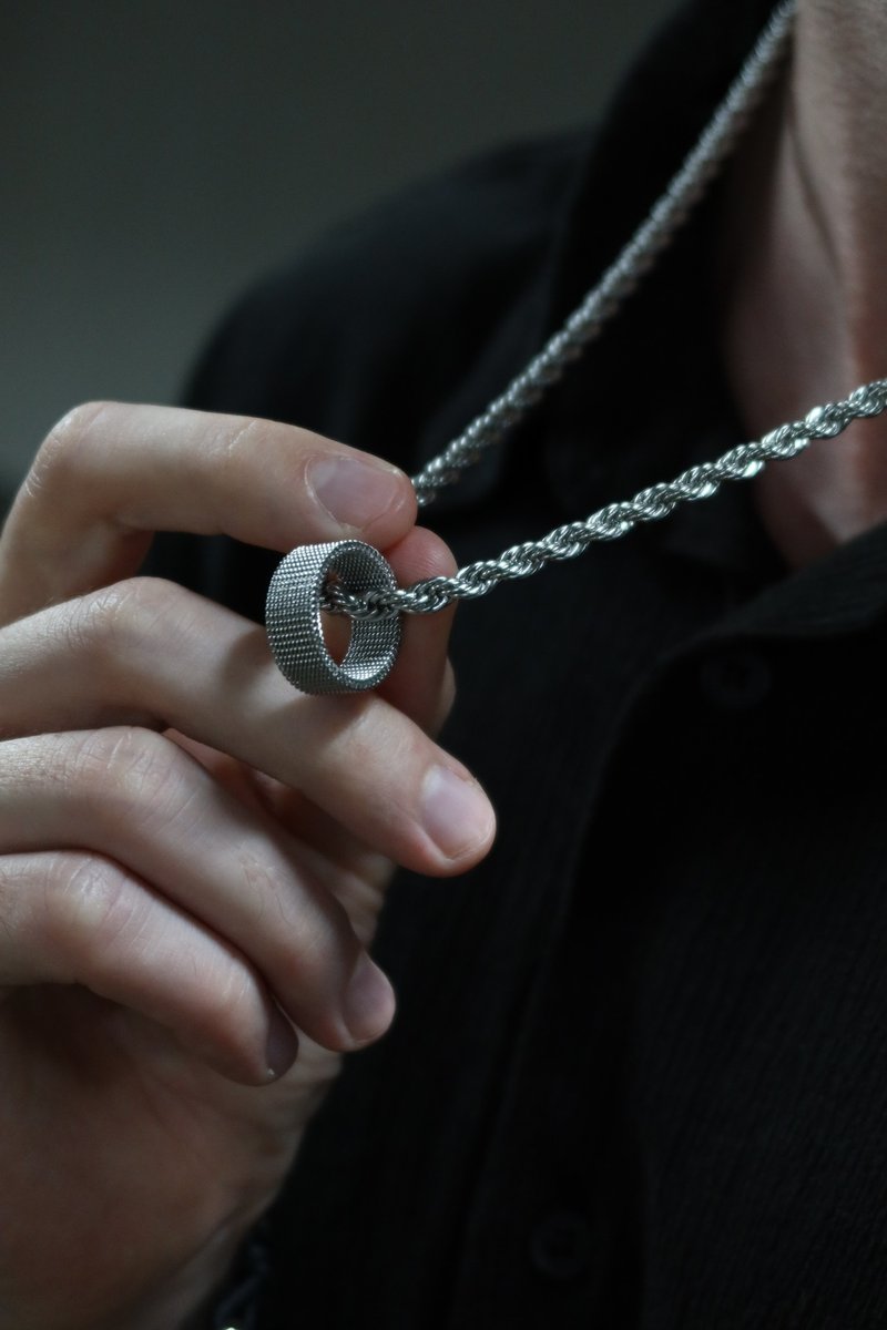 守夜者項鍊\男生項鍊 男生飾品 男士項鍊 禮物 男生禮物 鈦鋼 - 項鍊 - 其他材質 銀色