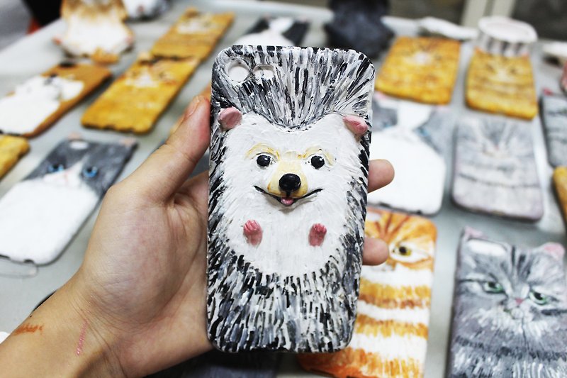 Hedgehog mobile phone case iphone6 ​​/ 7 / 6s universal models - อื่นๆ - ดินเหนียว 