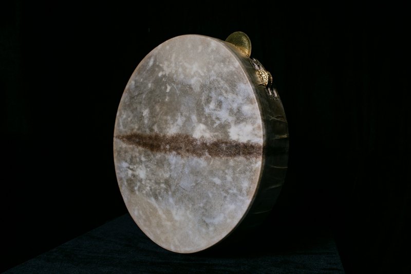 中東樂器 手工製作 手鼓 框鼓 Bendir Mazhar Frame Drum 鈴鼓 - 吉他/樂器 - 真皮 