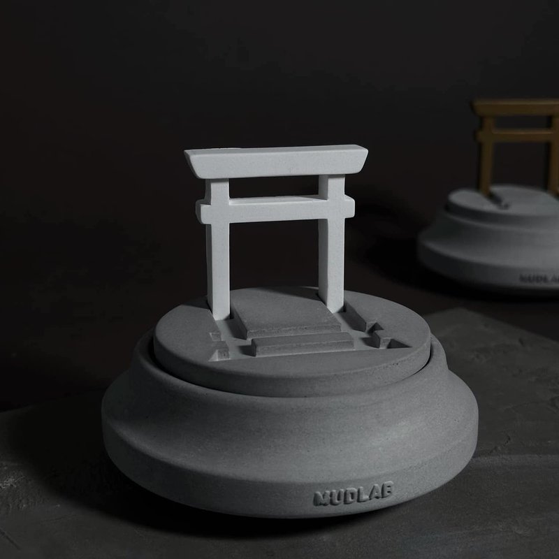 Torii Cement incense sticks burner TORII Incense burner | diffuser - น้ำหอม - ปูน สีเทา