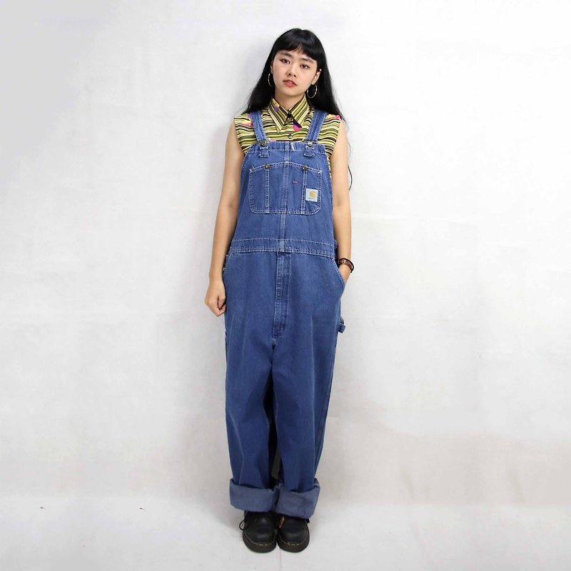Tsubasa.Y Antique House Carhartt Brand Denim Suspenders 004, Denim Suspenders - Overalls & Jumpsuits - Other Materials 