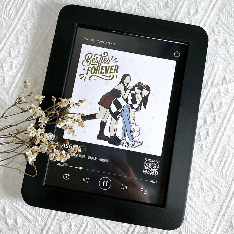 【Customized Gift】Music Player Photo Frame - Picture Frames - Plastic Multicolor