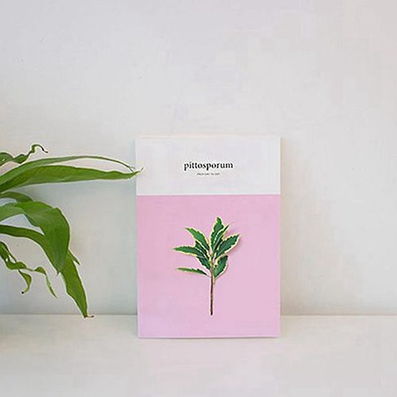 Garden Series Light Pocket Account 05. Pink-Study Plan/Travel Pocket Account - Notebooks & Journals - Paper Pink