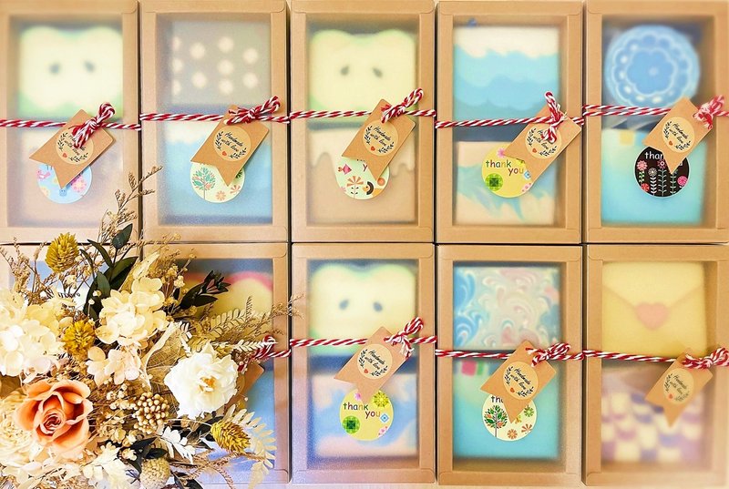 【Multi-entry Discount】Gift Value Project∣Exquisite Creative Soap Gift Box Corporate Gift Wedding Event Gift - สบู่ - วัสดุอีโค 