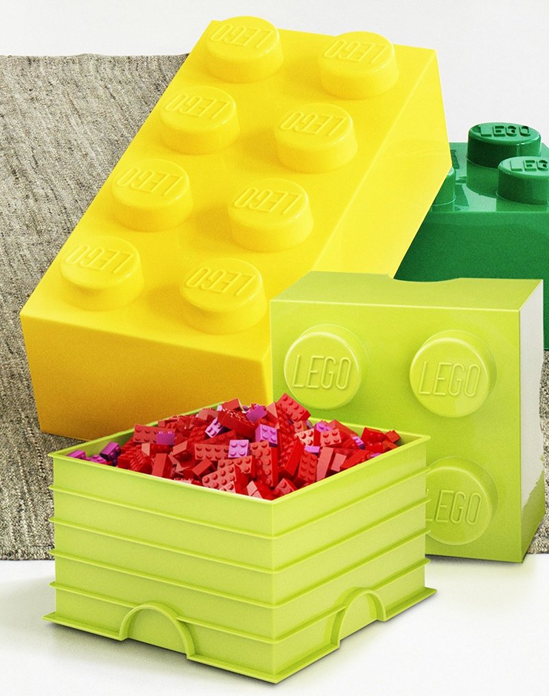 Room Copenhagen LEGO 4-convex storage box-pink (40031739) graduation gift - กล่องเก็บของ - วัสดุอื่นๆ 