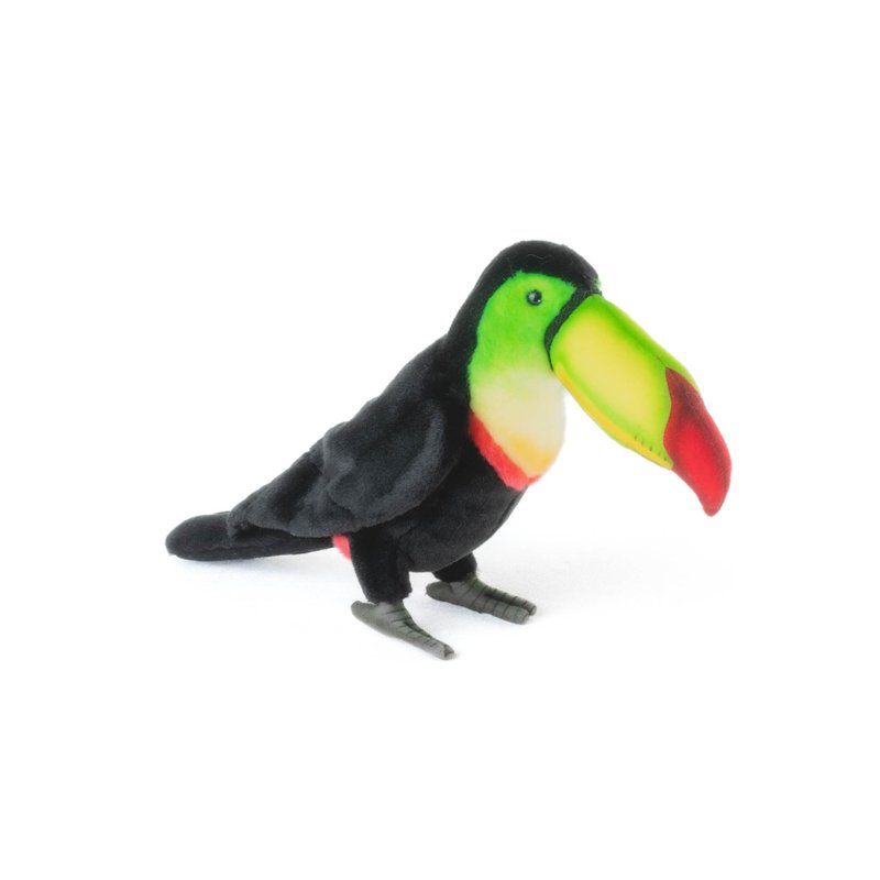 Hansa 6408-Toucan 33 cm long - Stuffed Dolls & Figurines - Eco-Friendly Materials Black