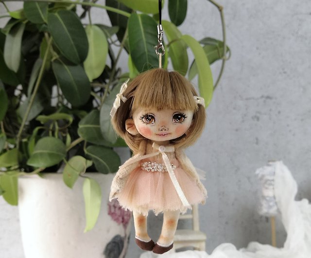 Mini art doll handmade. Small doll. Textile doll. - 設計館