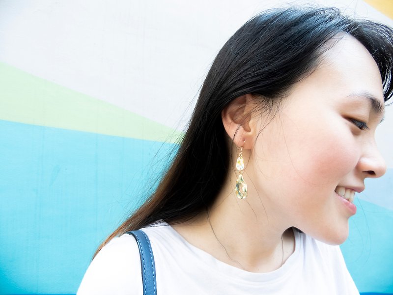 Leather Earrings | Painted Collection | JOY - ต่างหู - หนังแท้ 