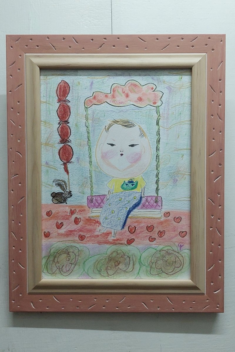 原畫 古早味點心時間 - 海報/掛畫/掛布 - 紙 紅色