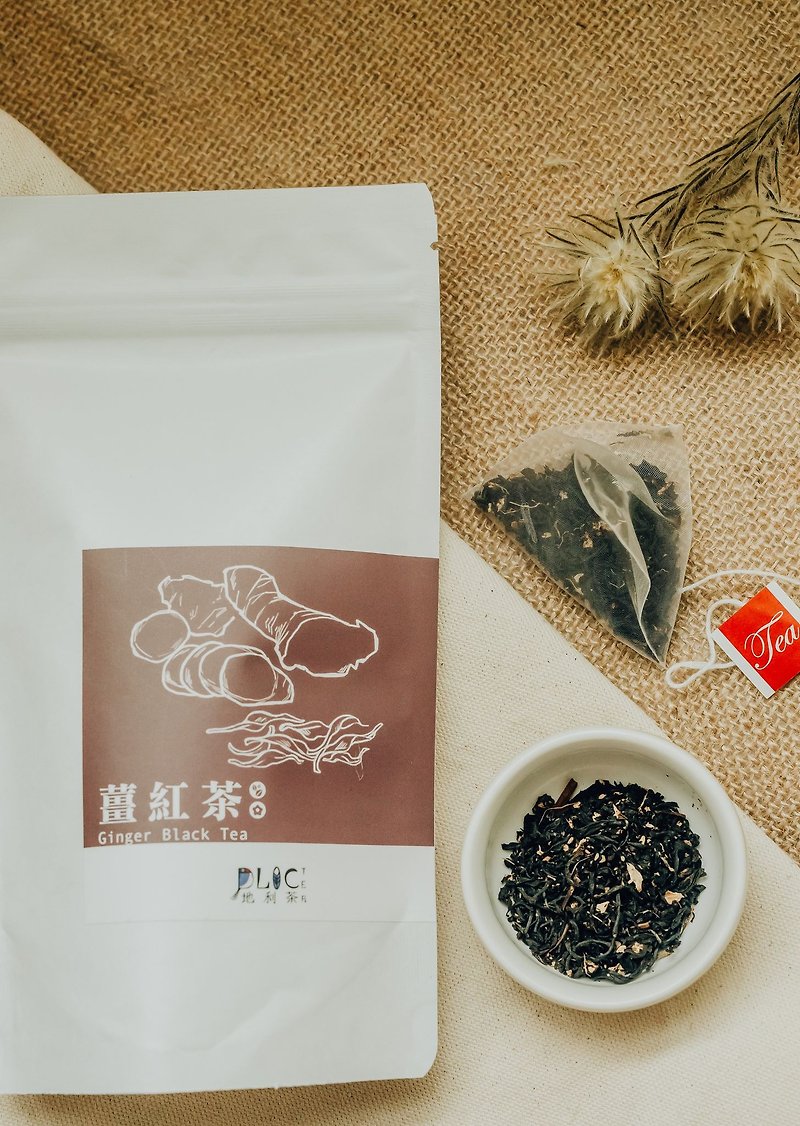 DLIC TEA | Ginger Black Tea-Tea Bag x 10 - ชา - อาหารสด สีนำ้ตาล