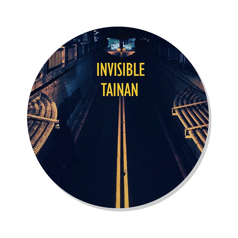 Invisible Tainan Waterproof Ceramic Coaster - Coasters - Pottery White