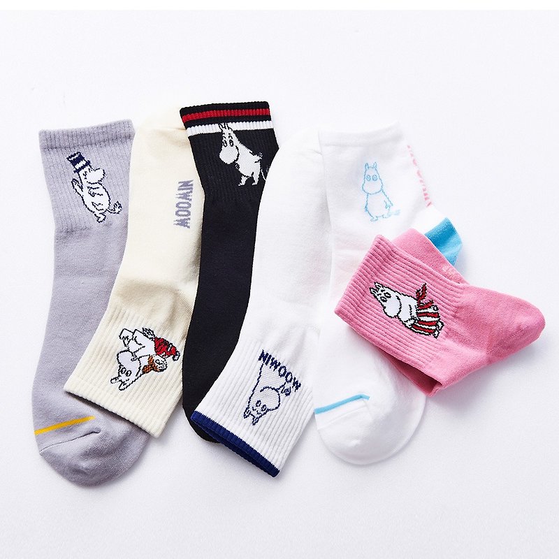 【ONEDER旺達】MOOMIN嚕嚕米中長襪 姆明系列長襪 台灣製棉襪 - 襪子 - 其他材質 