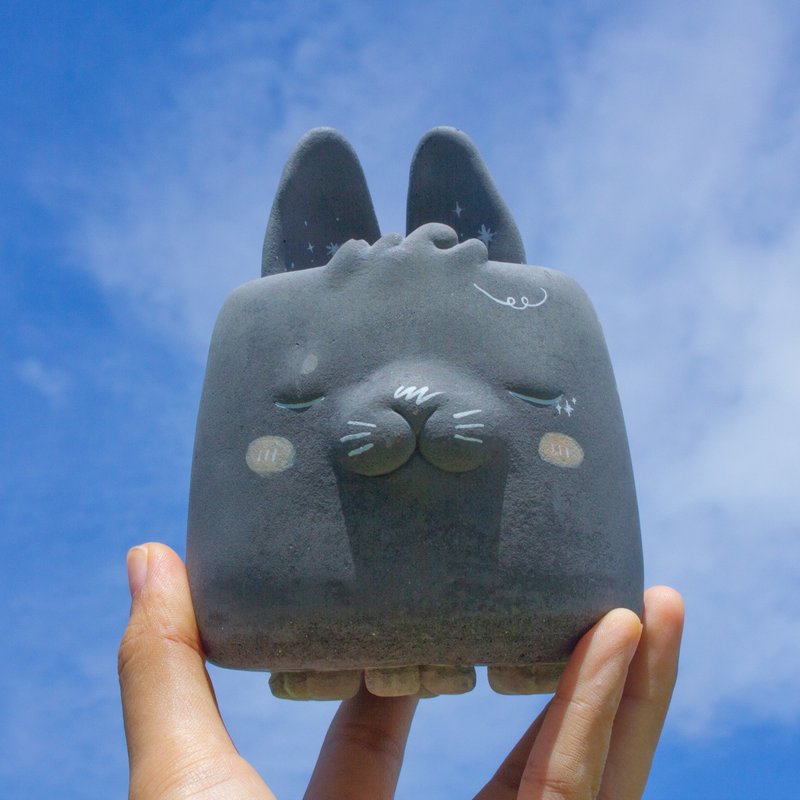 銀河光兔 水泥盆器 盆景 植栽 禮物 禮品 送禮 年節 - 盆栽/植栽 - 陶 
