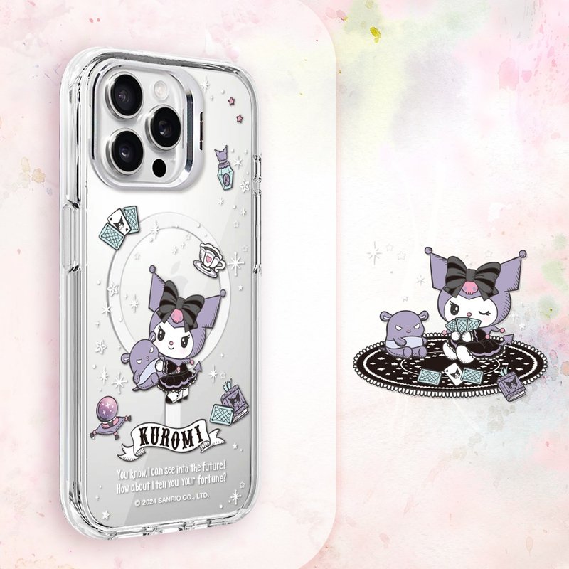 三麗鷗 iPhone 全系列 防震雙料隱形立架磁吸手機殼-魔法酷洛米 - 手機殼/手機套 - 其他材質 多色