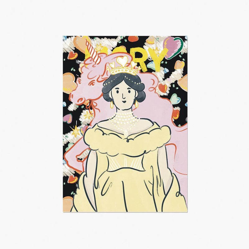 做自己世界的女王 | 2026 新年賀卡 - 卡片/明信片 - 紙 紅色