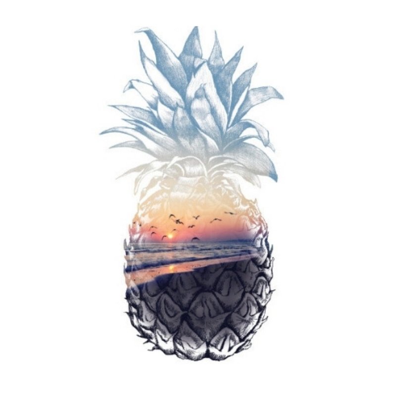 thermal transfer pineapple - เย็บปัก/ถักทอ/ใยขนแกะ - วัสดุกันนำ้ หลากหลายสี