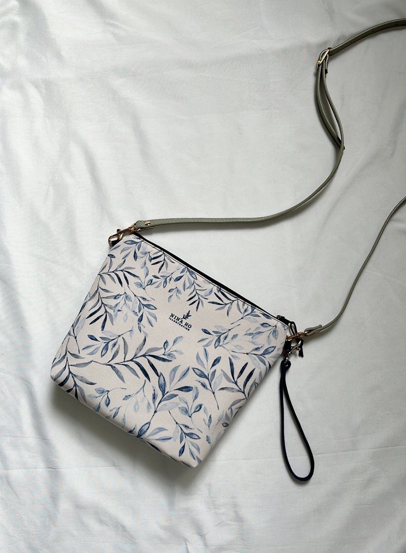 Leaf shoulder bag_Xingbai - กระเป๋าแมสเซนเจอร์ - เส้นใยสังเคราะห์ 