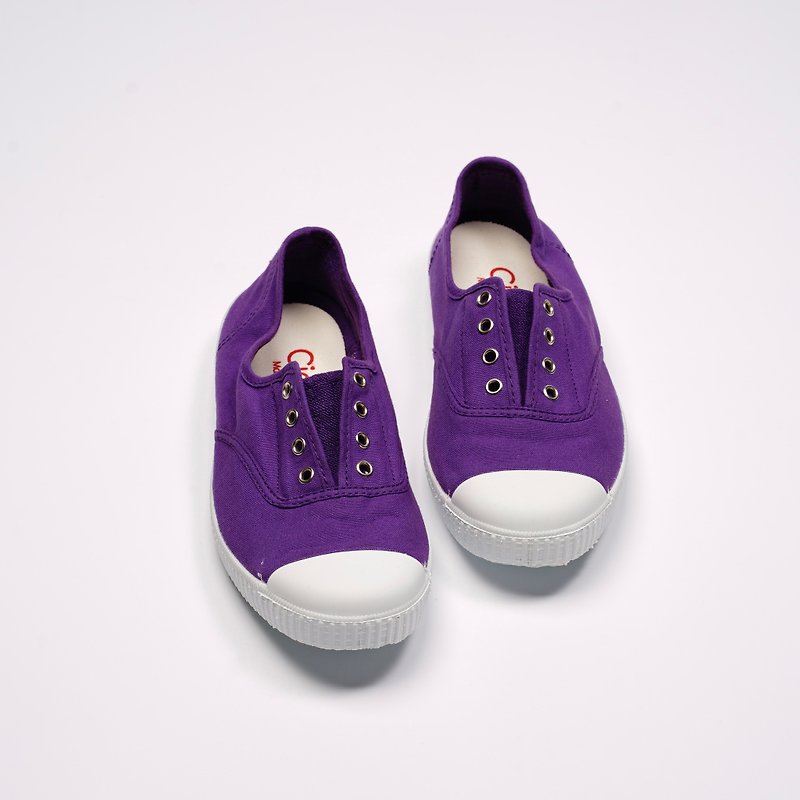 西班牙國民帆布鞋 CIENTA  70997 45 紫色 經典布料 大人 - 女款休閒鞋 - 棉．麻 紫色