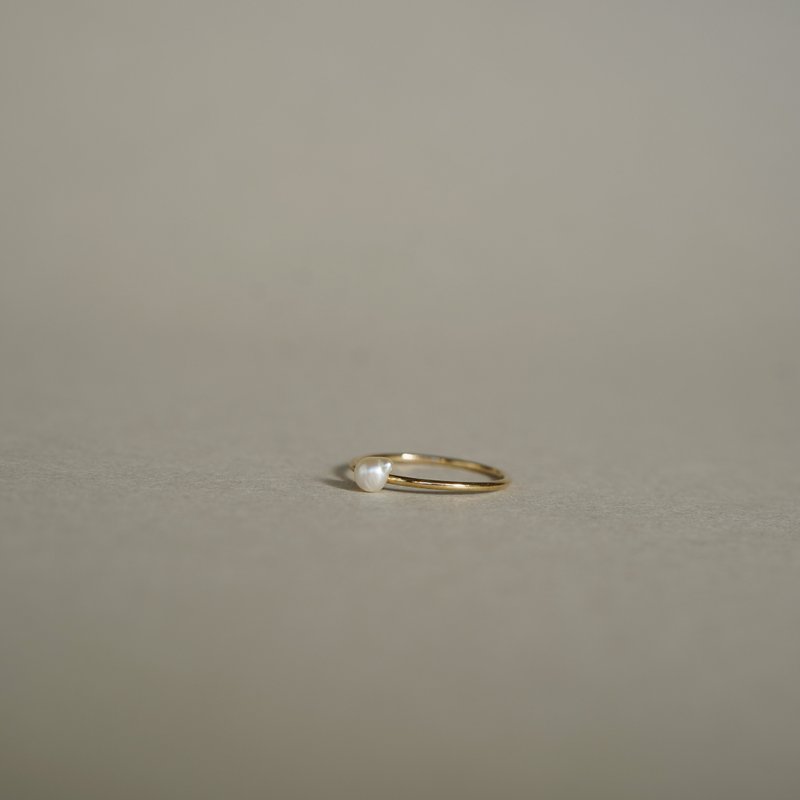 14kgf small pearl ring - General Rings - Pearl White