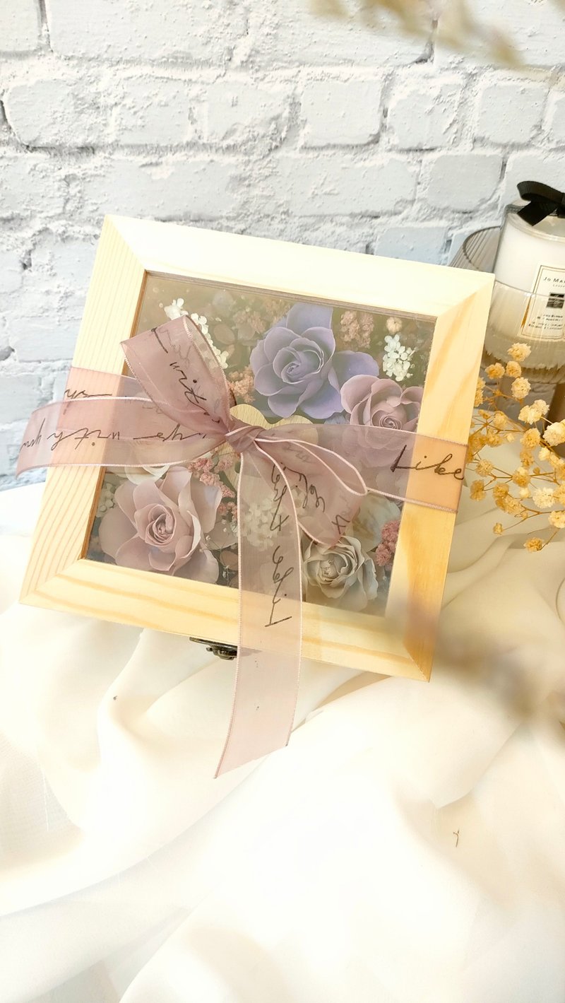 [Qi Si Art Ideas] Eternal Flowers-Ring Box - Dried Flowers & Bouquets - Plants & Flowers Multicolor