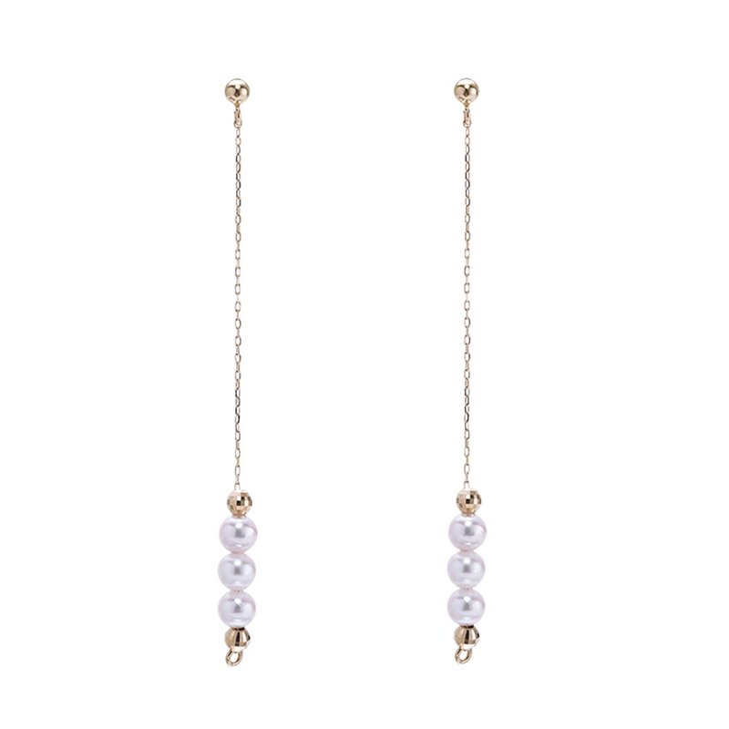 Japanese Akoya Pearl Shape Changing Earrings - ต่างหู - เครื่องประดับ 