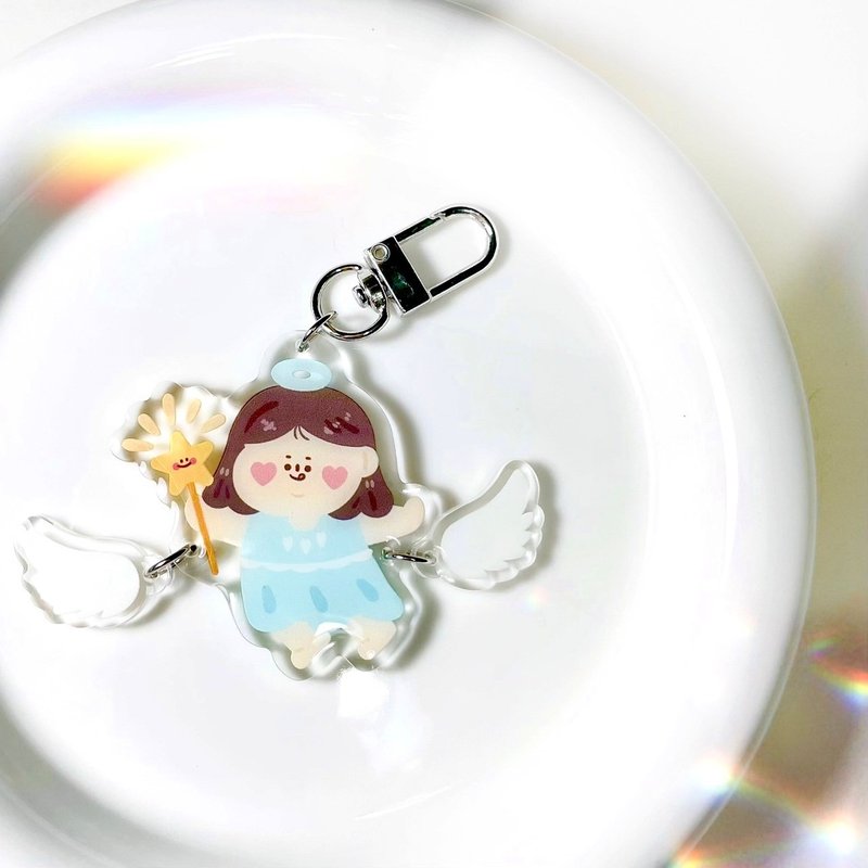 A Baozi/Angel Baozi Keychain Glue Acrylic Acrylic - ที่ห้อยกุญแจ - อะคริลิค 