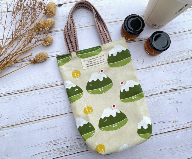 Pure cotton canvas beverage bag, beverage cup holder