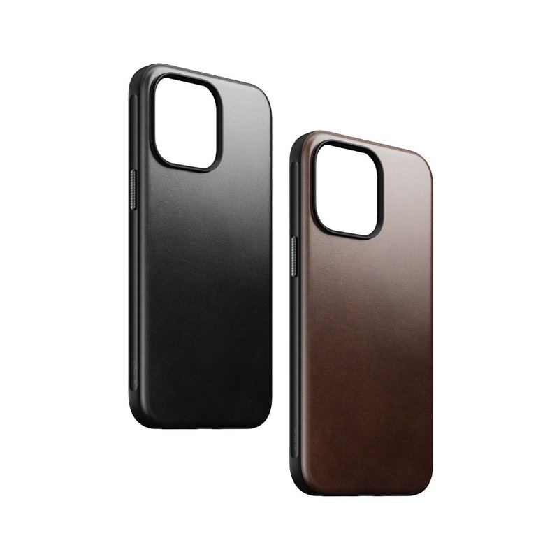 【NOMAD USA】Selected Horween Leather Case-iPhone 15 Pro Max (6.7) - Phone Cases - Genuine Leather Black