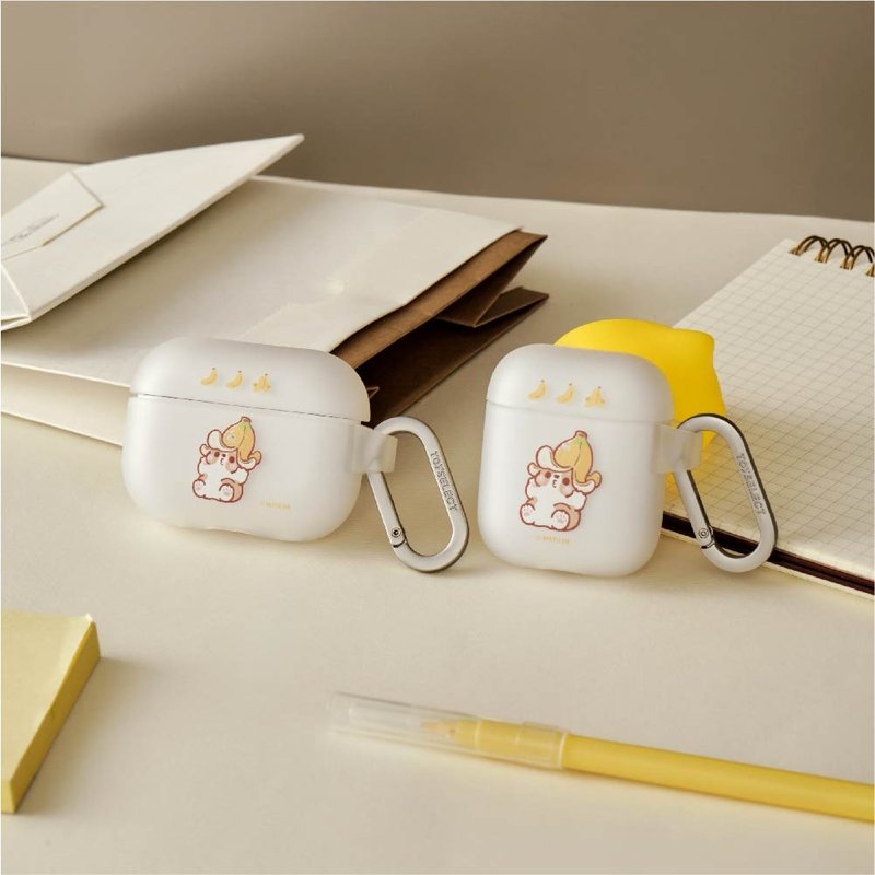 柯基犬卡卡香蕉卡卡強悍防摔AirPods保護套 - AirPods/耳機保護套 - 塑膠 多色