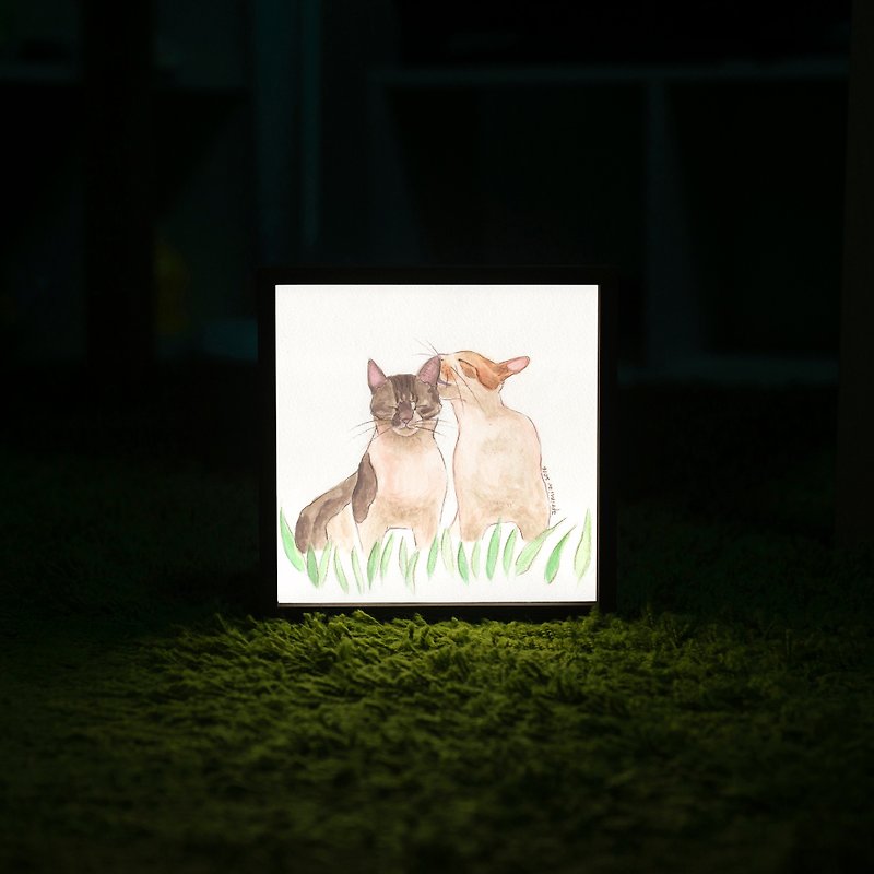 Lighto Phototype Mini Lightbox Want to Say (Auntie Doodle) - Picture Frames - Wood 