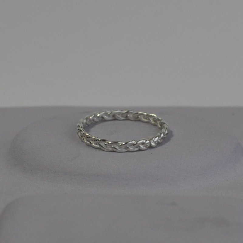 braided Silver ring - General Rings - Other Metals Silver