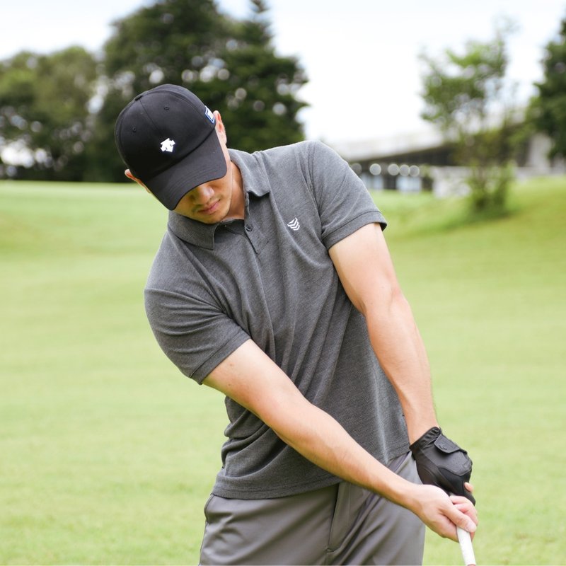 經典短袖運動 polo 衫 (TCool 涼感防曬)-灰 - 男襯衫/休閒襯衫 - 其他材質 灰色