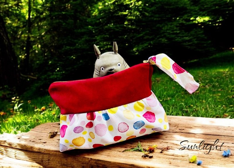 Sunlight Alley-Handmade Happy Colorful Bubble Large Storage Bag/Universal Bag/Handbag - Toiletry Bags & Pouches - Cotton & Hemp 