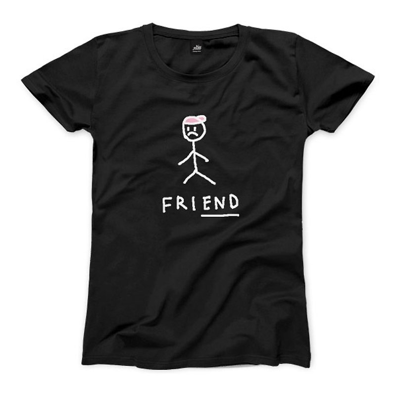 friEND - Black - Women's T-Shirt - Women's T-Shirts - Cotton & Hemp 