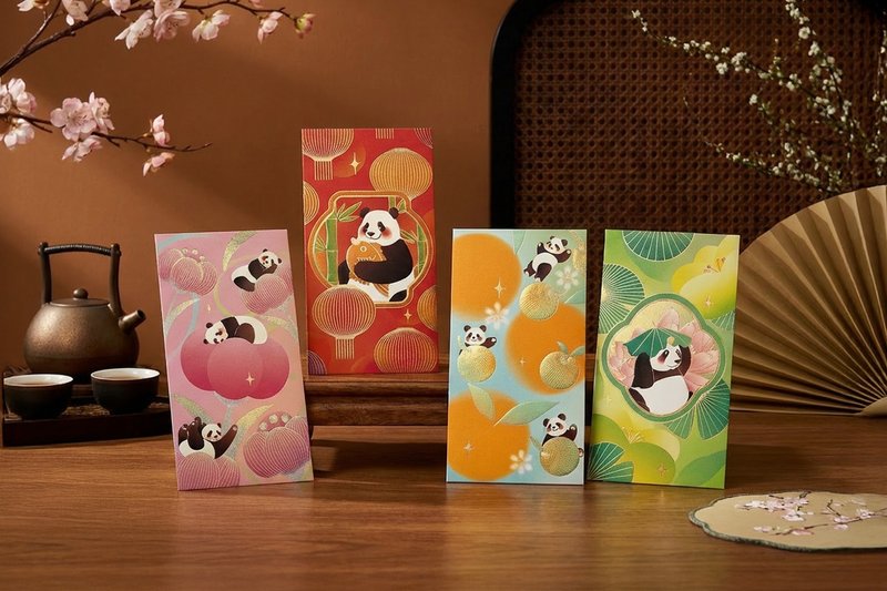 熊貓寶寶丨利是廊 香港利是封 - 紅包袋/春聯 - 紙 多色