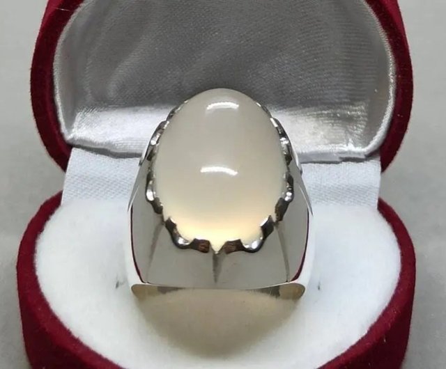 Mens Quartz Ring MuheNajaf Ring Sterling Silver 925 Quartz Handmade MuheNajaf MoonStone popular Ring Gift For Him Natural Stone Ring